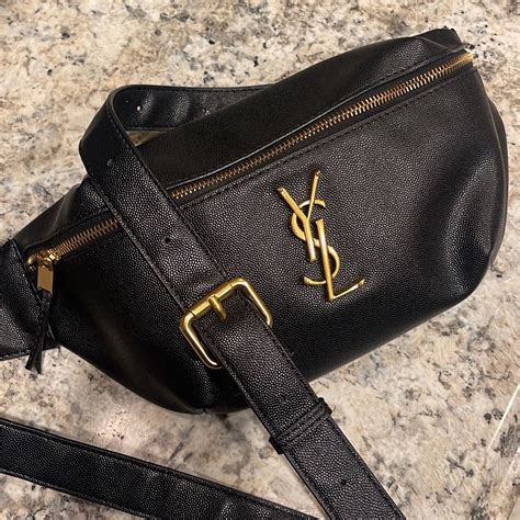 black ysl fanny pack|saint laurent fanny pack.